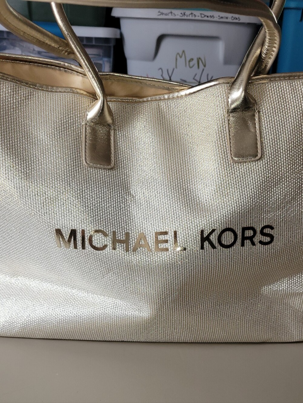 Michael Kors Metallic Gold Tote.